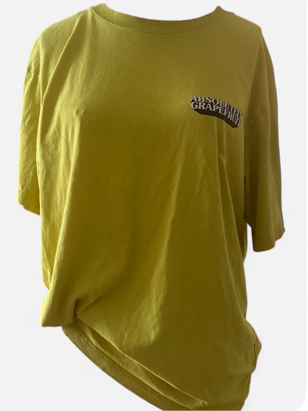 Uniqlo Olive Green "Absolutely Grapefruit" Short Sleeve Tee
